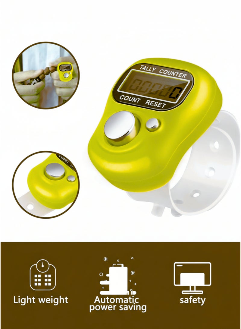 vexa pro 3pcs Digital Tasbih Tally Counter with LCD Display & Adjustable Finger Strap – Prayer & Zikr Counter - Image 2